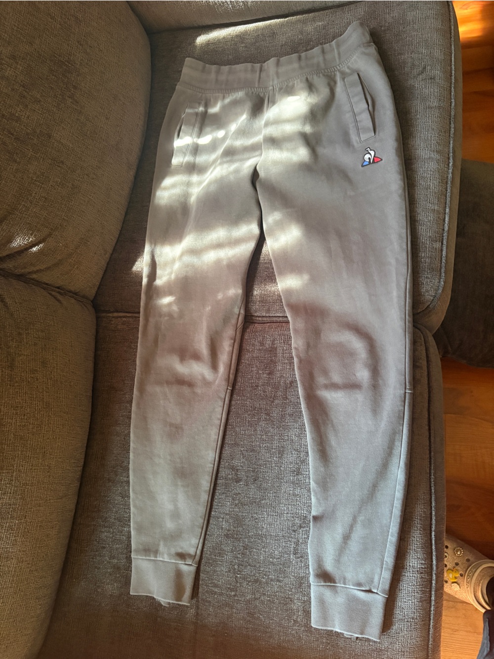 Le Coq Sportif Light Gray Men's Jogger Pants